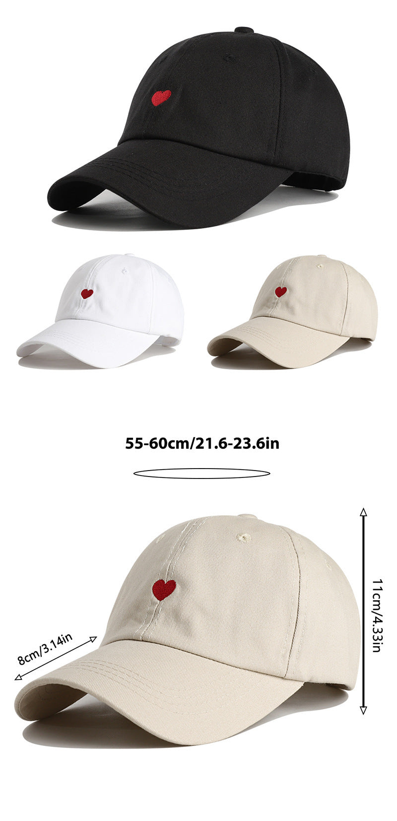 Sun Protection Love Baseball Cap For Women f53610e8 8337 4d36 91b0 220ee36b02bf