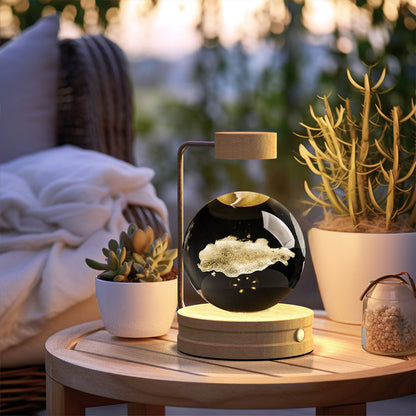 Crystal Ball Cosmic Dinosaur Indoor Night Light USB Power Warm Bedside Light Birthday Gift Night Lamp f556a942 da0d 4b01 bd4b