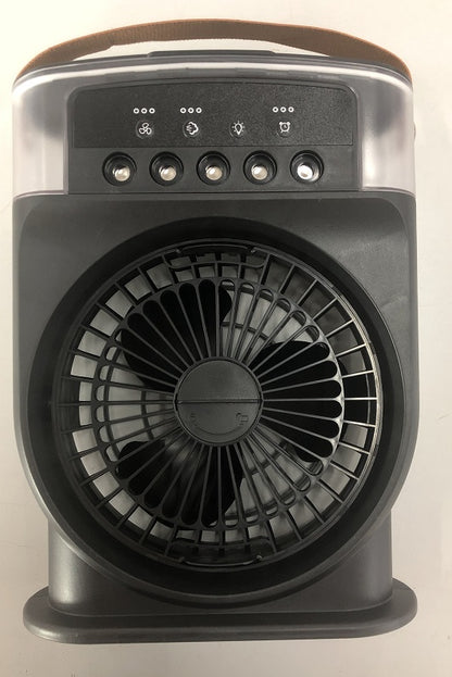 Portable USB Air Conditioner Cooling Fan With 5 Sprays 7 Color Light 600ML Water Tank Spray Mist Air Cooler Humidifiers f5626