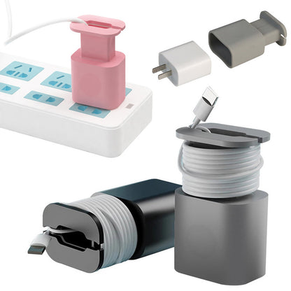 Data Cable Organizer Power Adapter Protective Case Cover For Apple 18w 20w USB-C Fast Charger Silicone Case f56615df c3da 4f5