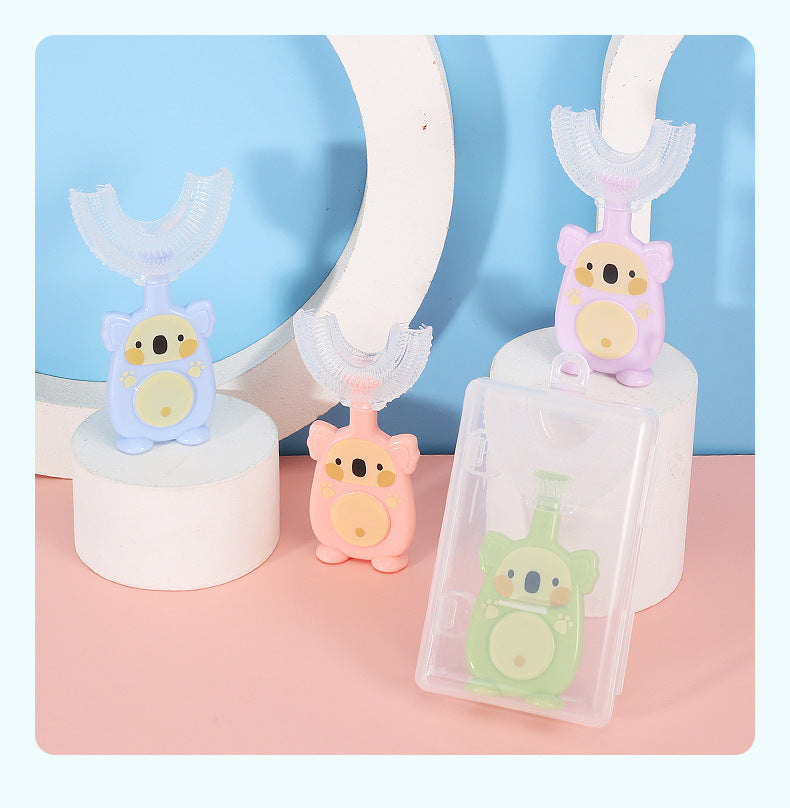 Zhuanzhuanxiong Manual Children's U-shaped Toothbrush Silicone Toothbrush Baby f567f480 f053 46d3 9f2b e9f0d20016f3