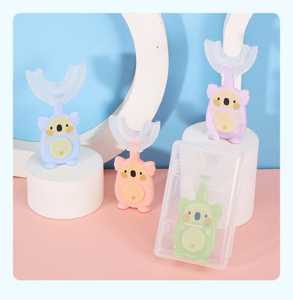 Zhuanzhuanxiong Manual Children's U-shaped Toothbrush Silicone Toothbrush Baby f567f480 f053 46d3 9f2b e9f0d20016f3