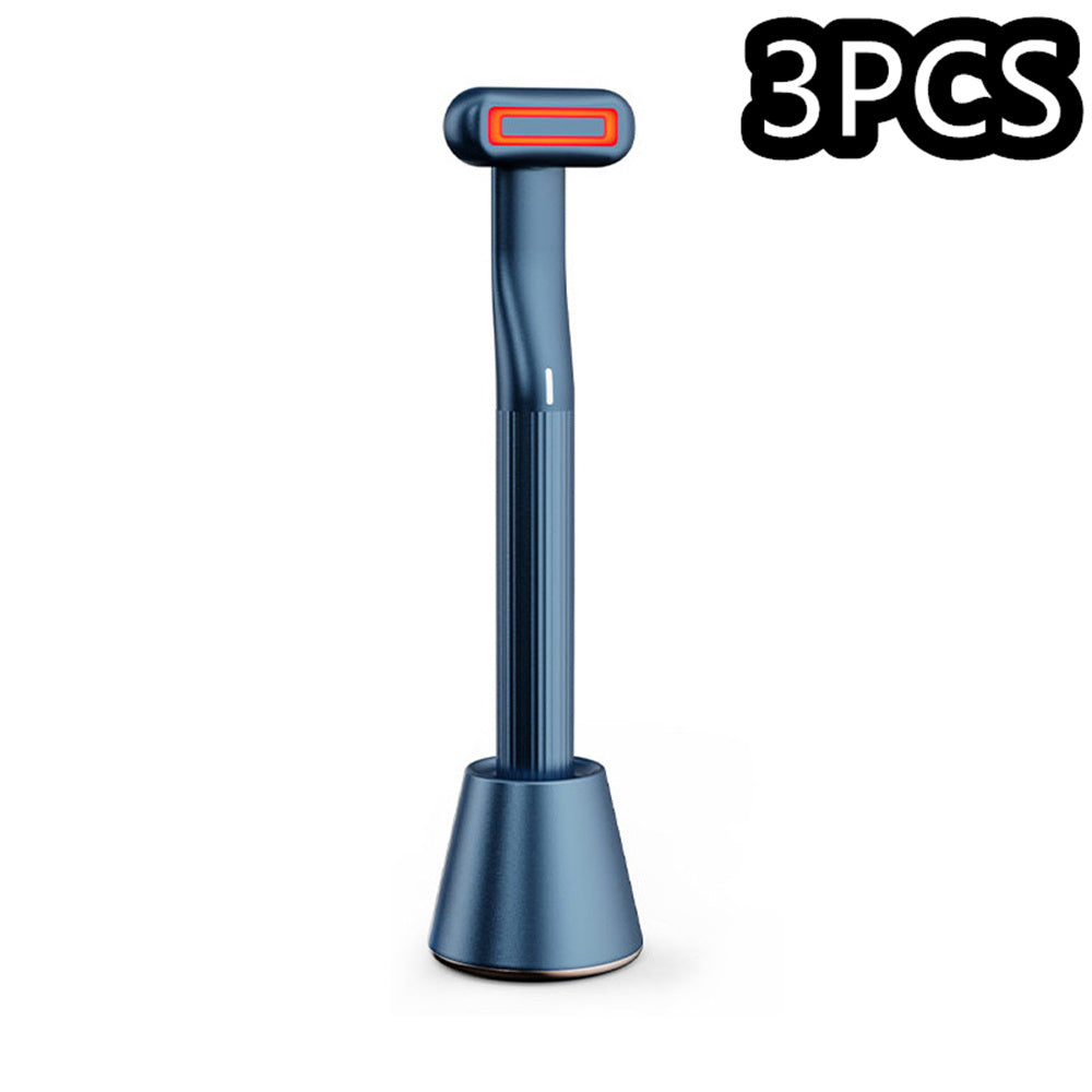 New Upgraded 360 Degrees Rotary Eye Massage Therapeutic Warmth Face Massage Red LED Light 5-in-1 Skincare Tool Wand f575f894 