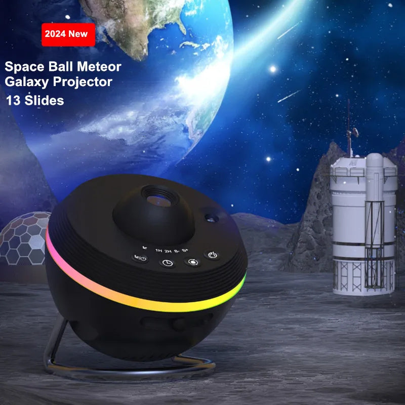 Dynamic Meteor 13 In 1 Ultra Clear Galaxy Projector Lamp Rotary Space Ball Planetarium Projector Lights For Kids Gift f576cc4