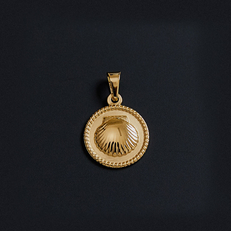 Portrait Coin Cross Peach Heart Angel Retro Pendant f57d71d2 b468 4816 9d3a fac838995e4c