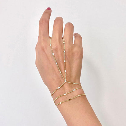 Small Rice-shaped Beads Rice Beads Zircon Pearl Ring Chain Love Finger Chain Ornament f585bbf5 1b1e 4d98 b092 aa5d65b92f2b