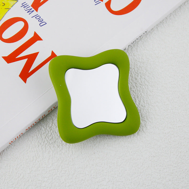 Irregular Mirror Transparent Air Bag Bracket Ins Blogger The Same Model Mobile Phone Bracket - 图片 7