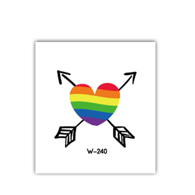 Face Stick Rainbow Geometric Flower Arm Tattoo Sticker f58a4af6 a549 48a9 9fe2 4e6cbed647e4
