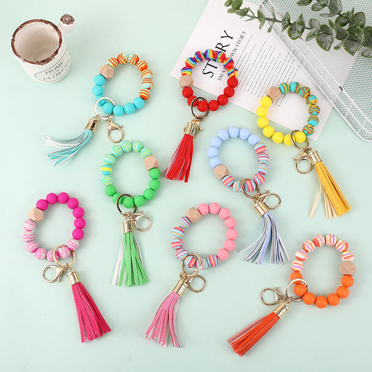 Silicone Beads Wrist Keychain Color f5a2c5ad 0218 4dfa b1b2 d532df14f4bd