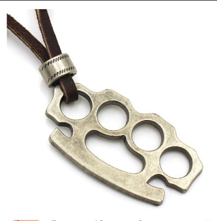 Vintage Boxing Brass Knuckle Pendant Necklace f5a3bf54 106d 4b89 9dbf 917cbdf4c09e