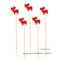 Disposable Christmas Tree Fruit Toothpick Fancy Bamboo String Bamboo Stick Cocktail Art Fruit Fork New 5 Models f5b2ca63 3a68