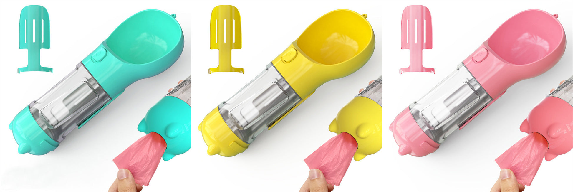 Pet Water Bottle Feeder Bowl Garbage Bag Storage Portable Pet Outdoor Travel 3 In 1 Dog Water Bottle f5b8303e bb1c 40c1 b38f 