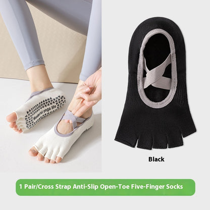 Open Toe Five Finger Yoga Socks Children's Professional Non-slip Summer Thin Short f5b85cfd 5841 42fe bd57 939e4b15d567 trans
