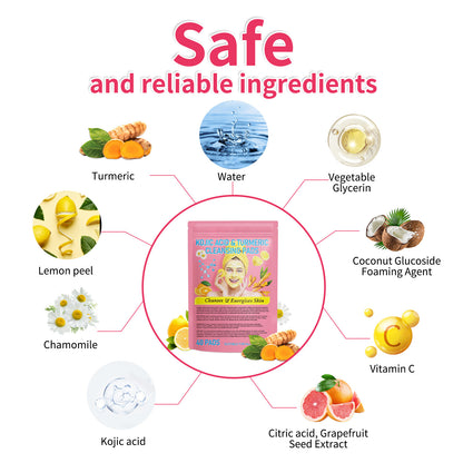 Turmeric Cleansing Pad Compressed Turmeric Kojic Acid