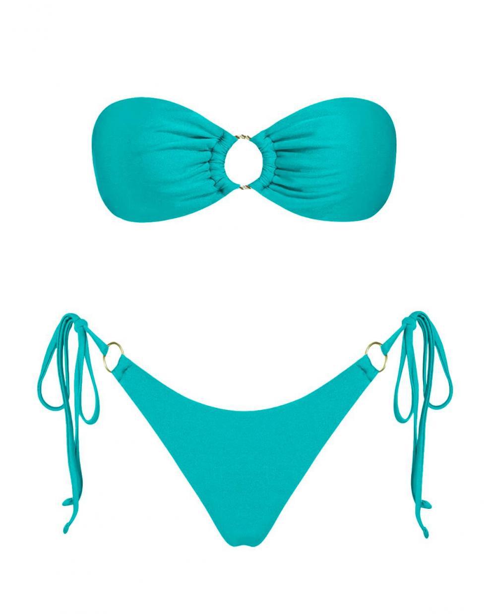 Split Swimsuit Bikini Suit Sunshine Bath Beach Tube Top Women