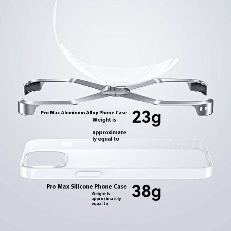 Aluminum Alloy Case New Hollow-out Frameless Heat Radiating Phone Shell f5f86df4 bd92 48e0 96f7 2e6c5d77a073