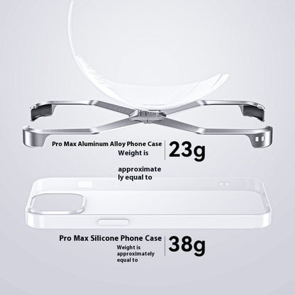 Aluminum Alloy Case New Hollow-out Frameless Heat Radiating Phone Shell f5f86df4 bd92 48e0 96f7 2e6c5d77a073