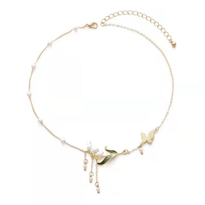 Wind Chime Flower Super Immortal Necklace Girl f61b5384 3a5a 420b bf60 536187523f9a
