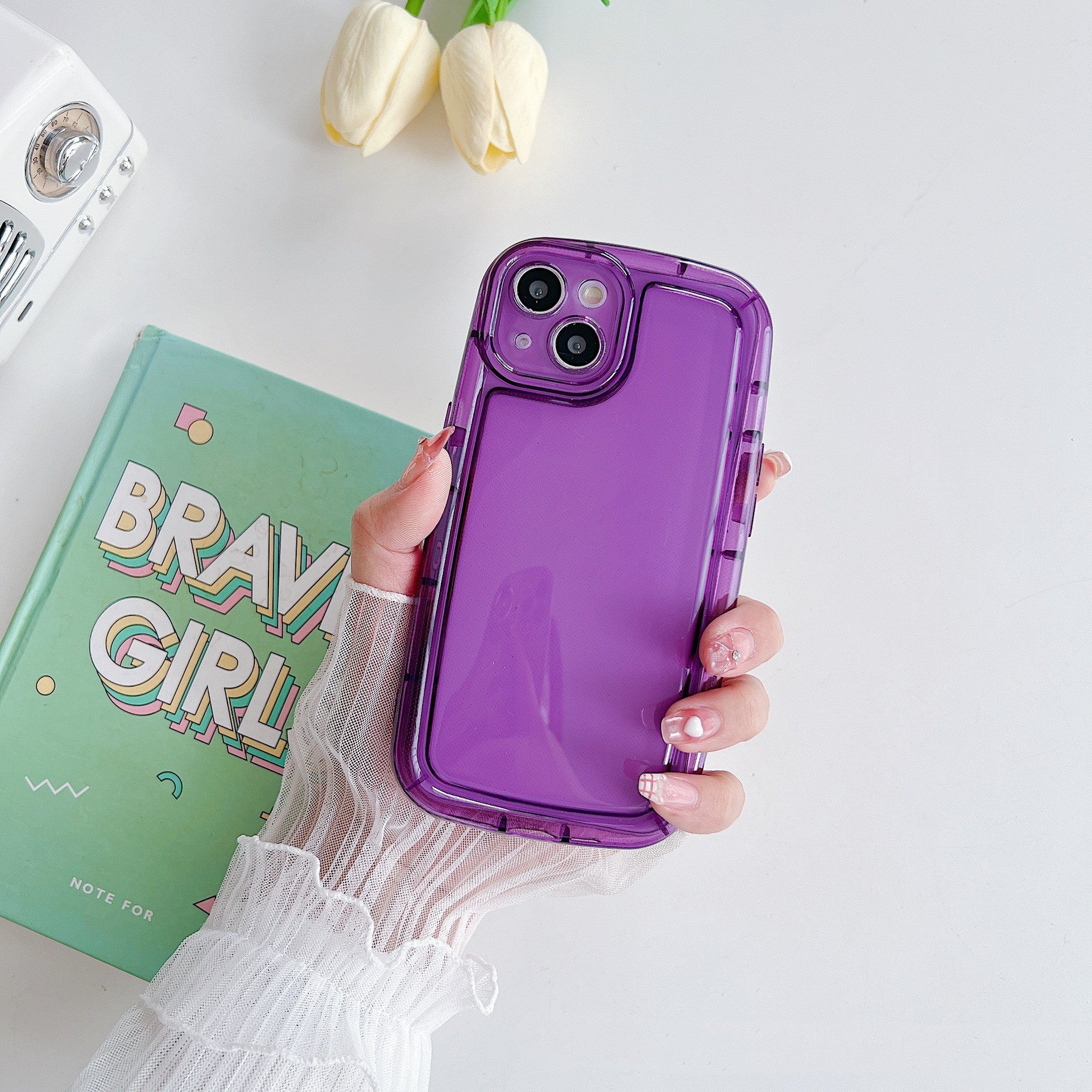 Applicable Soap Phone Case Transparent Soft Shell Fine Hole f65f69f8 acd6 4f03 9c60 ee81e5b6d908