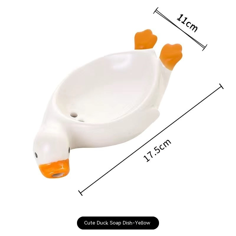 Small Yellow Duck Creative Ceramic Drain Soap Box f66f7535 ec0a 4e97 9ad0 e2d2aef2a2f5 trans