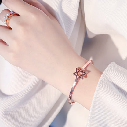 Women's Six-pointed Star Hollow Fashion Bracelet f67cd051 b837 4bc9 88dd f4882eaf969b