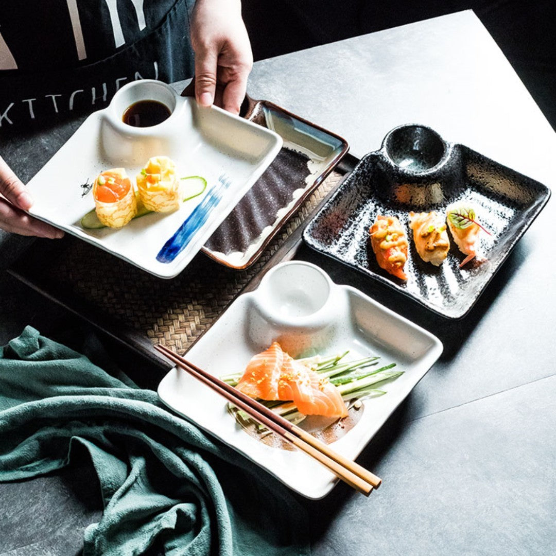 Japanese Creative Ceramic Dumpling Special Plate Comes With Vinegar Plate f6852e10 97c9 42dc ada2 f1814d1f0b87