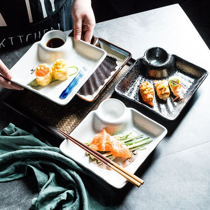 Japanese Creative Ceramic Dumpling Special Plate Comes With Vinegar Plate f6852e10 97c9 42dc ada2 f1814d1f0b87