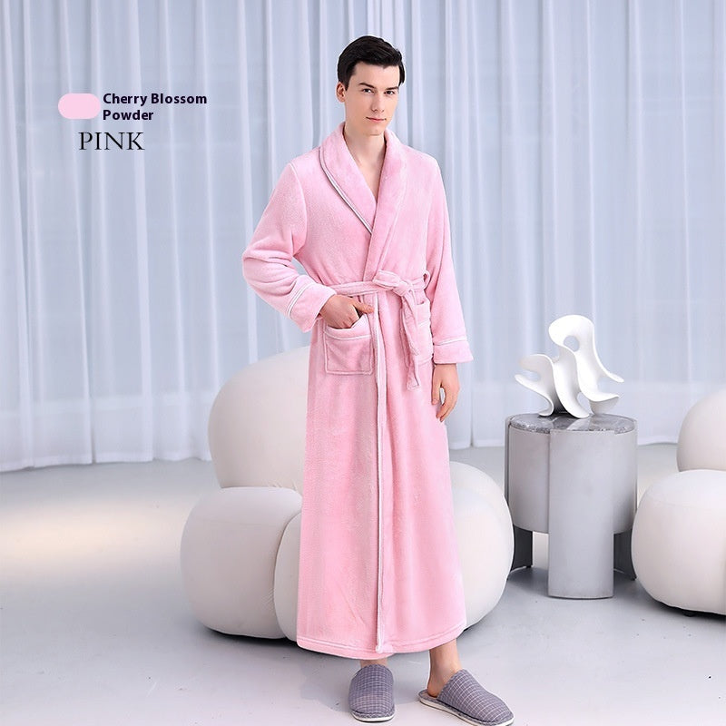 Extended Autumn And Winter Coral Fleece Bathrobe f68bc453 5ac4 4490 9ff5 fb8d765e0499 trans