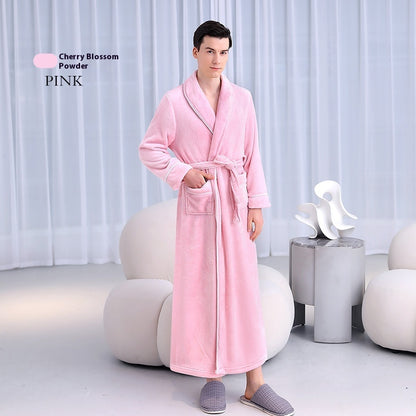 Extended Autumn And Winter Coral Fleece Bathrobe f68bc453 5ac4 4490 9ff5 fb8d765e0499 trans