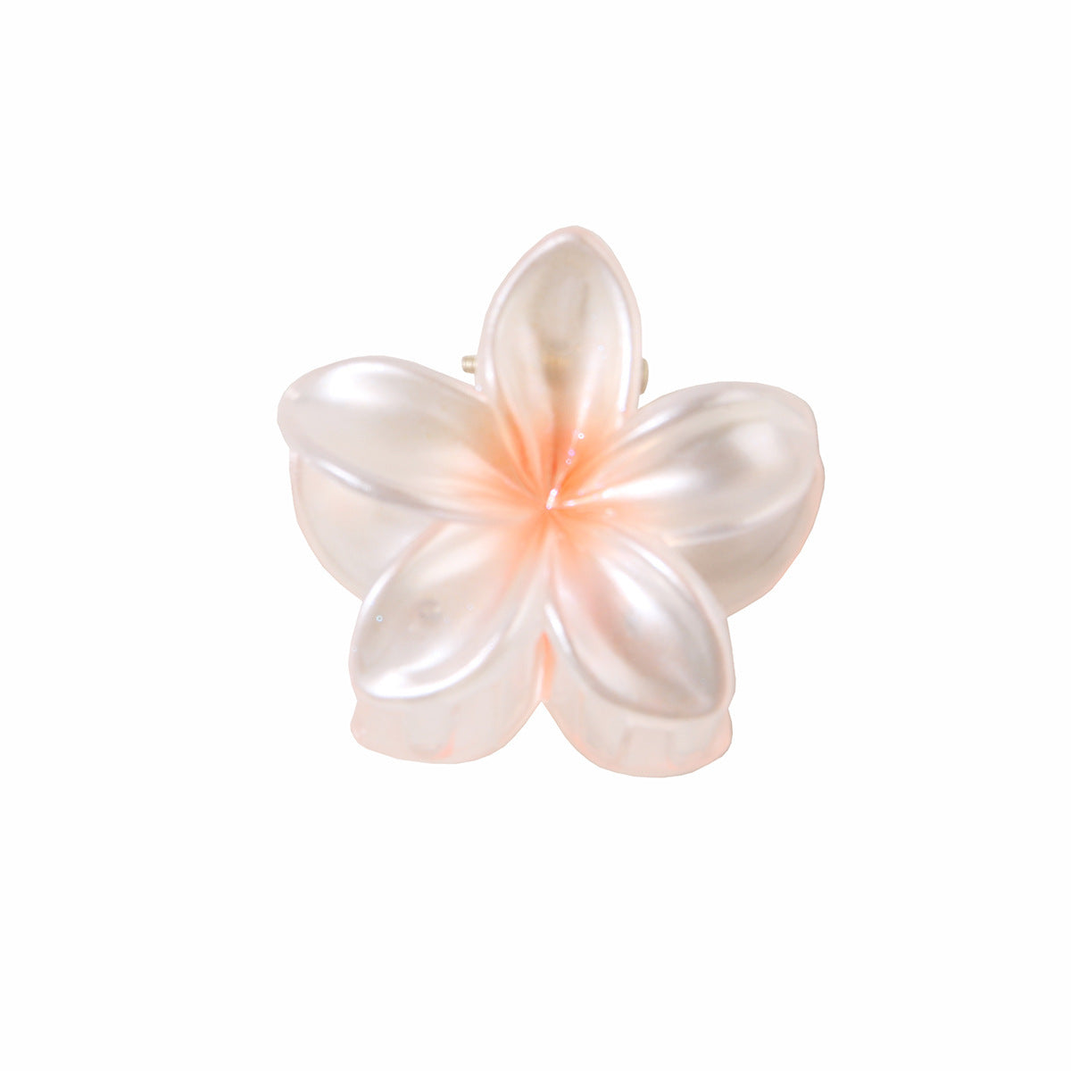 Small Size 4cm Pearlescent Flowers Barrettes Sweet Plumeria Rubra f693311a 87e9 4bab 9fc8 a0e32dc67e64