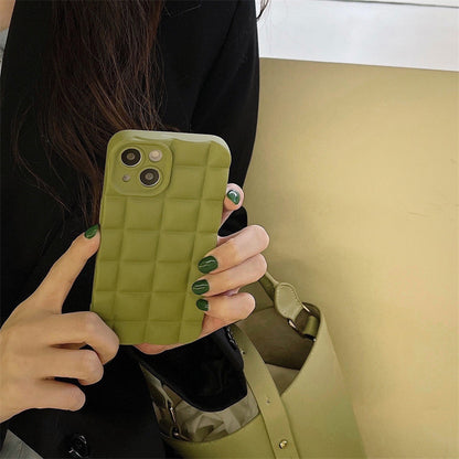 Solid Color Plaid Olive Green Applicable Phone Case f6a4ff7a d765 4267 9776 8d3050b38ca0