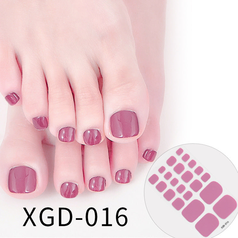 Nail Art Foot Sticker Fashion Solid Color Nail Sticker f6a9deb0 a248 419a 9f2d 92b5155cec0e