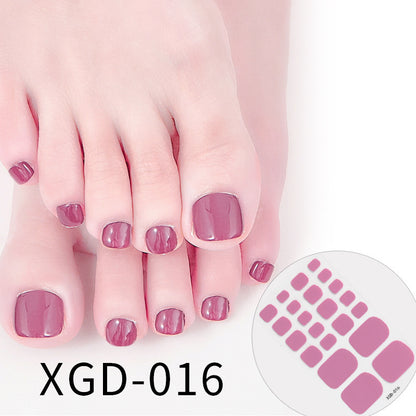 Nail Art Foot Sticker Fashion Solid Color Nail Sticker f6a9deb0 a248 419a 9f2d 92b5155cec0e