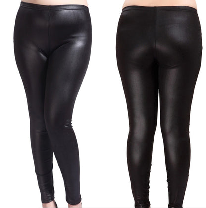 Women's Matte Feet Elastic Ankle-length Pants Plus Size f6abd436 eca1 4fdc ac1a aaceffd577ca trans