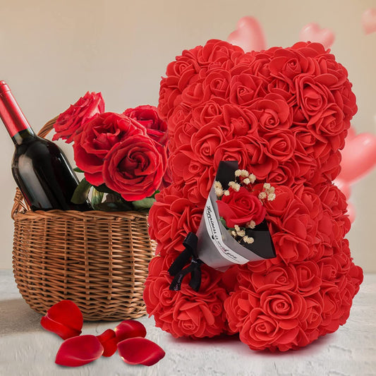 Rose Bear Preserved Fresh Flower Valentine's Day Birthday Gift f6b5365a 0b4d 4b80 91ad 15dc1fc4acfb