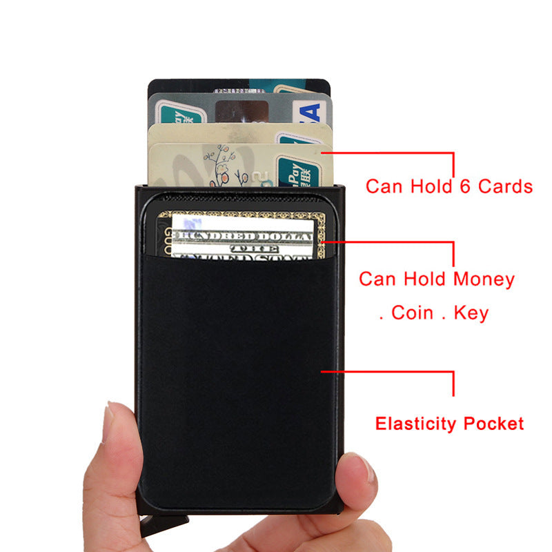 Men's Anti-theft Brushed Metal Wallet Ultra-thin f6b96ef6 82b5 4af5 a295 6852d0ae6ae1