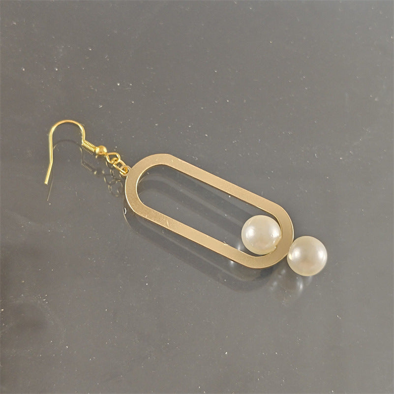 Elegant Fashion Metal Earrings Pearl Simple f6b9a230 ed75 4598 a888 996cea74163d