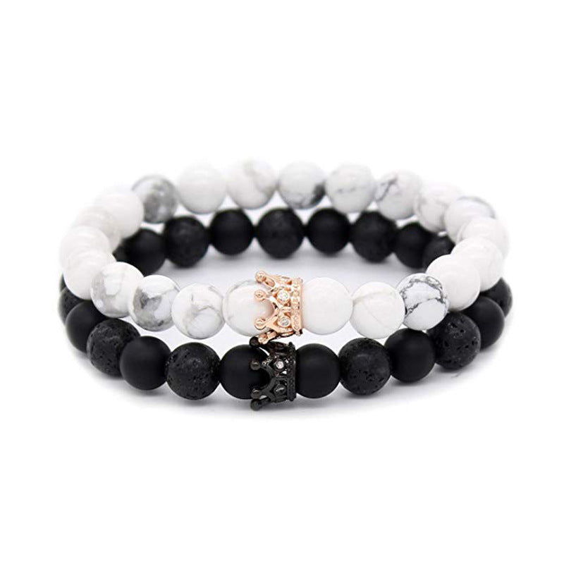 Agate Crown Energy Volcanic Stone Bracelet f6bb6466 cb1b 4bae 8d59 373155e7f35e