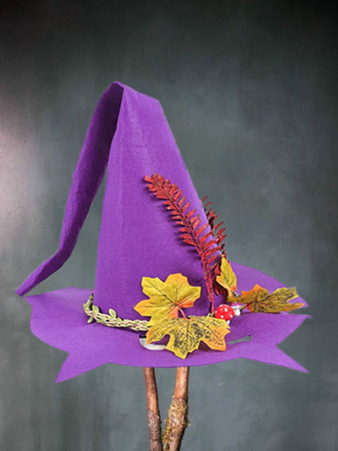 Women Modern Witch Hat Costume Pointed Wool Felt Halloween Party Hats Witch Hat Warm Autumn Winter  Cosplay Props f6beec43 7c