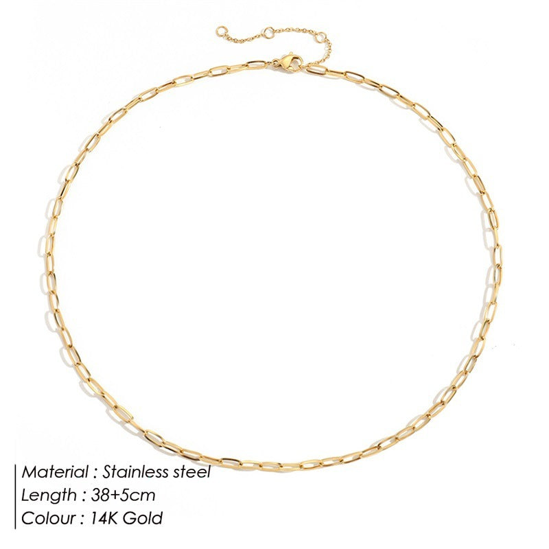 Nadia Paperclip Chain Necklace f6e4cab9 0ac3 437c ab60 a836277c9a45