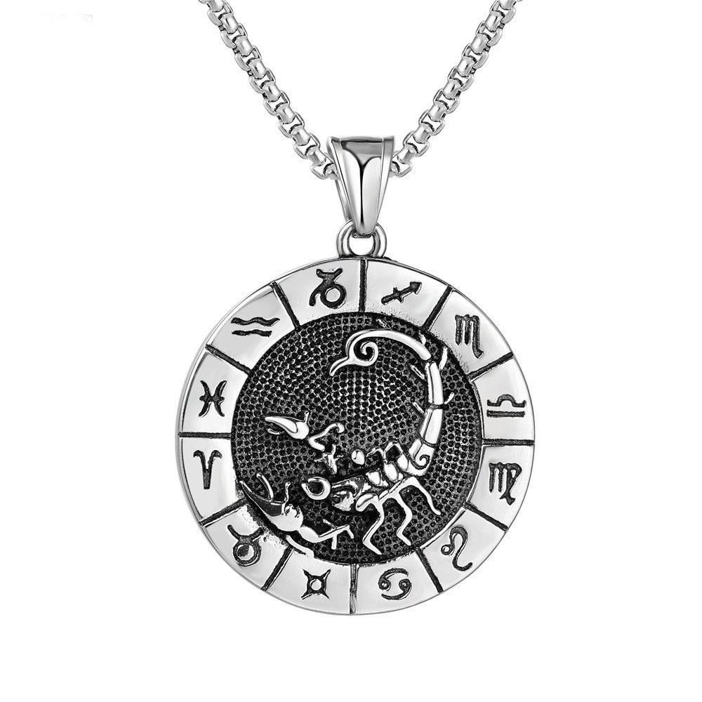 Fashion Stainless Steel Twelve Constellation Pendant f6f25870 3868 4812 a571 56386dd417c3