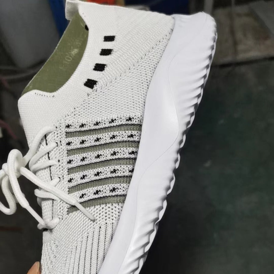 Women's Fashion Casual Flyknit Wedge Lace-up Mesh Shoes f6fa9bee a1a9 441e 9e90 bd9d42b6c19c