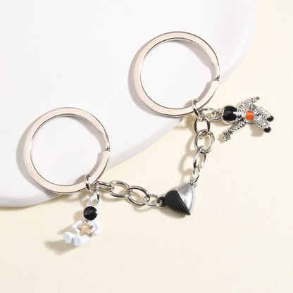 New Spaceman Magnetic Love Couple Girlfriends Keychain f70a1566 4d64 4c4c aa22 08b103e84a54