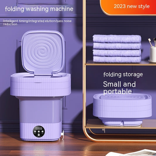 Plastic Folding Washing Machine Automatic Washing Underwear Panty Socks Baby Pet Clothes Dormitory Washing Integrated f7182c6