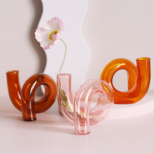 Creative Heterosexual Glass Flower Arrangement Hydroponic Bottle Furniture Model Room f71ecb54 ad27 49ef 81a8 87dc83e3d442