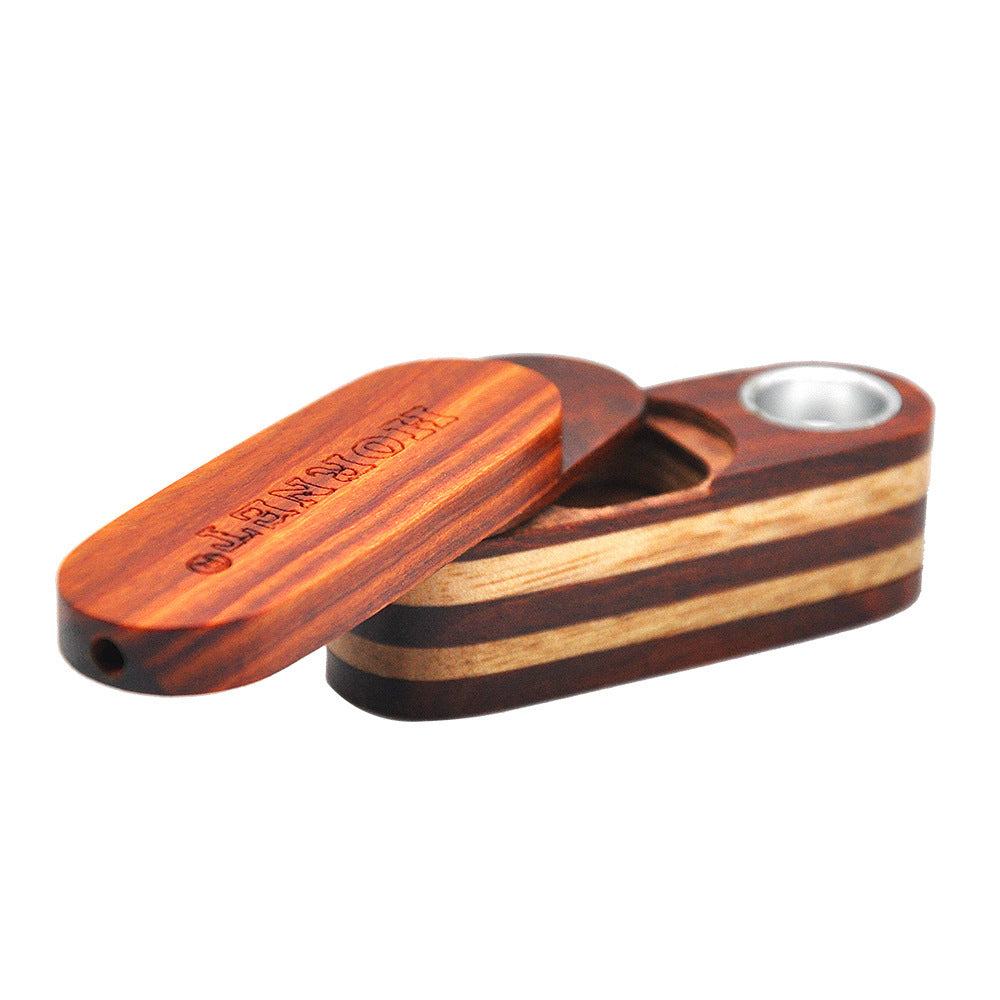 Rotating Wooden Pipe With Fluted Double Layer Small Pipe, Easy To Carry f725081b f25f 47b1 a8eb 8f74c3ff4779