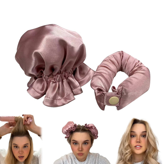 New Heatless Curl Stick With Cloth Cover Cute Ball Head Hair Curler Headband Hair Rollers Wave Form Curling Rod Hair Style To