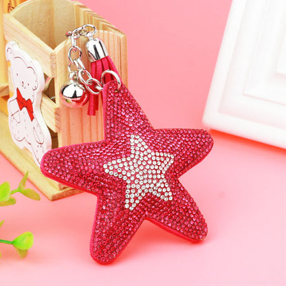 Creative Pentagram Tassel Crystal Key Chain f7547bb6 e02d 4f7b 9bb7 b877c859c854