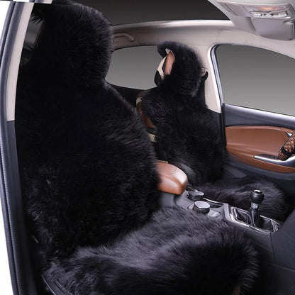 All-inclusive Car Seat Cover Plush Cushion Three-piece Cushion Universal Cushion Winter f760fdf2 9e81 4e1c b278 b36efccfbc23
