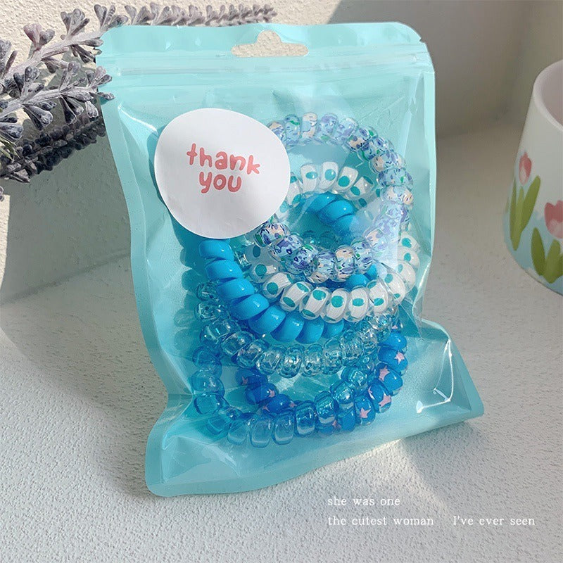 Telephone Wire Hair Ties Hair Rope Hair-binding High Elasticity Not Tight Hair f776faec c0e1 4cec b51d adf3d5f53dea